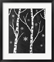 Framed Snowy Birches II