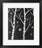 Framed Snowy Birches II