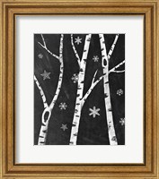 Framed Snowy Birches III