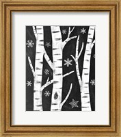 Framed Snowy Birches