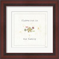 Framed Christmas Cuties V - Flakes Run in Our Family