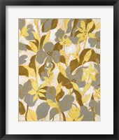 Painted Tropical Screen II Framed Print