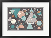 Framed Abstract Geo I Black