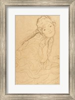 Framed Seated Woman, Viewed from the Side