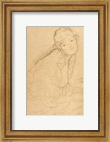 Framed Seated Woman, Viewed from the Side