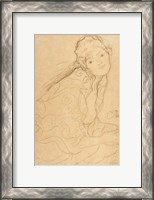 Framed Seated Woman, Viewed from the Side