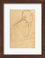 Framed Seated Woman, Viewed from the Side