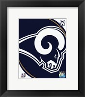 Framed Los Angeles Rams Team Logo