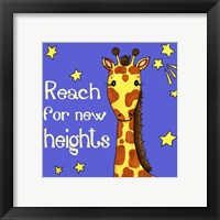 Framed 'New Heights Giraffe' border=