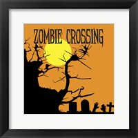 Framed Zombie Crossing