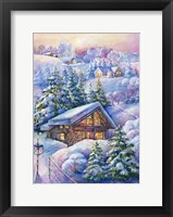 Framed Winter Cottage