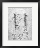 Framed Selmer Musical Instrument Patent