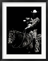 Framed Scratchboard Rodeo II