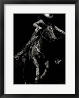 Framed Scratchboard Rodeo IV