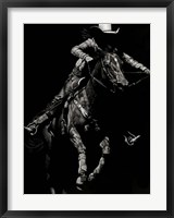 Framed Scratchboard Rodeo IV