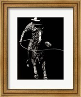 Framed Scratchboard Rodeo VIII