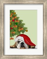 Framed English Bulldog, Cookie Tree