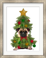 Framed Pug, Christmas Tree Costume