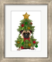 Framed Pug, Christmas Tree Costume