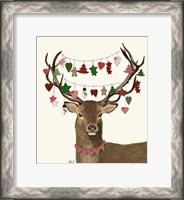 Framed Deer, Homespun Decorations