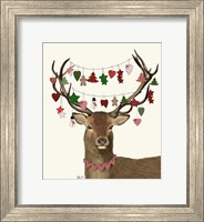 Framed Deer, Homespun Decorations