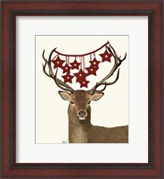 Framed Deer, Star Decorations