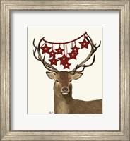 Framed Deer, Star Decorations