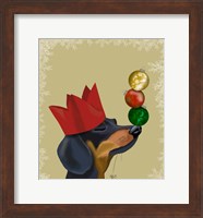 Framed Dachshund, Party Trick Baubles