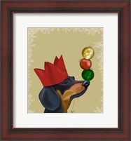 Framed Dachshund, Party Trick Baubles