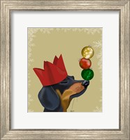Framed Dachshund, Party Trick Baubles