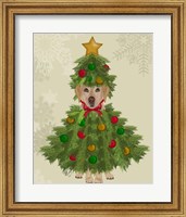 Framed Yellow Labrador, Christmas Tree Costume