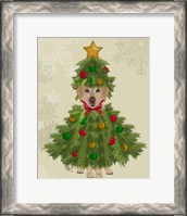 Framed Yellow Labrador, Christmas Tree Costume