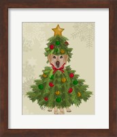 Framed Yellow Labrador, Christmas Tree Costume