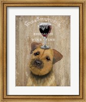 Framed Dog Au Vin, Border Terrier