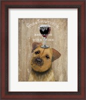 Framed Dog Au Vin, Border Terrier