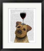 Framed Dog Au Vin, Border Terrier