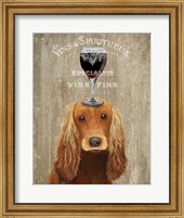 Framed Dog Au Vin, Cocker Spaniel
