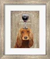Framed Dog Au Vin, Cocker Spaniel