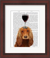 Framed Dog Au Vin, Cocker Spaniel