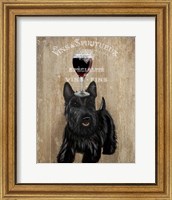 Framed Dog Au Vin, Scottish Terrier