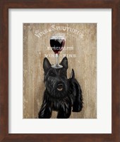 Framed Dog Au Vin, Scottish Terrier