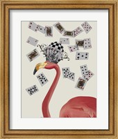 Framed Flamingo and Cards