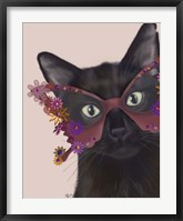 Framed Cat and Flower Glasses