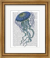 Framed Blue Jellyfish 1