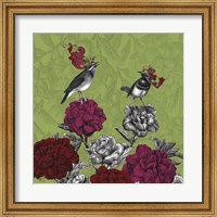 Framed Blooming Birds, Rhododendron