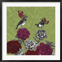 Framed Blooming Birds, Rhododendron
