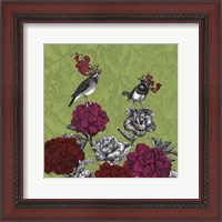 Framed Blooming Birds, Rhododendron