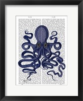 Framed Octopus 9, Blue