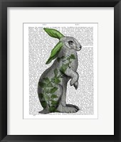 Framed Hare with Green Ears