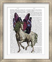 Framed Horse with Butterfly Wings